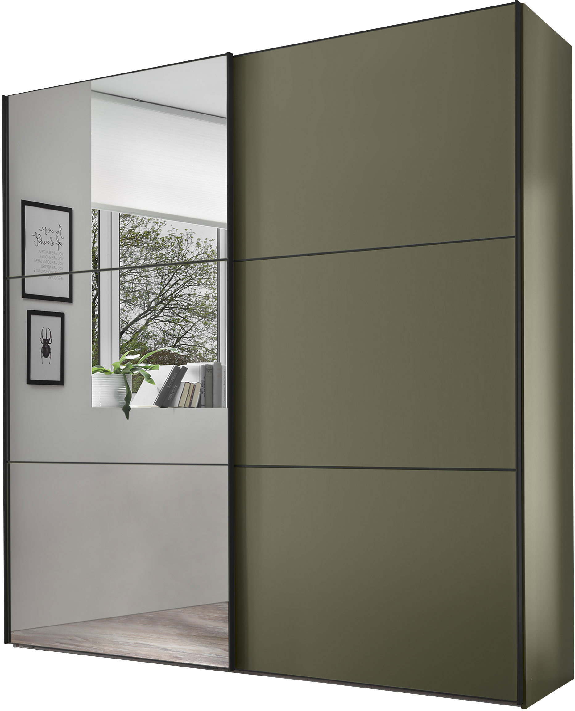 Bild von STAUD Schwebetürenschrank »Includo, Made in Germany«, Mit Spiegeltüre und vier verschiedenen Ausstattungsvarianten