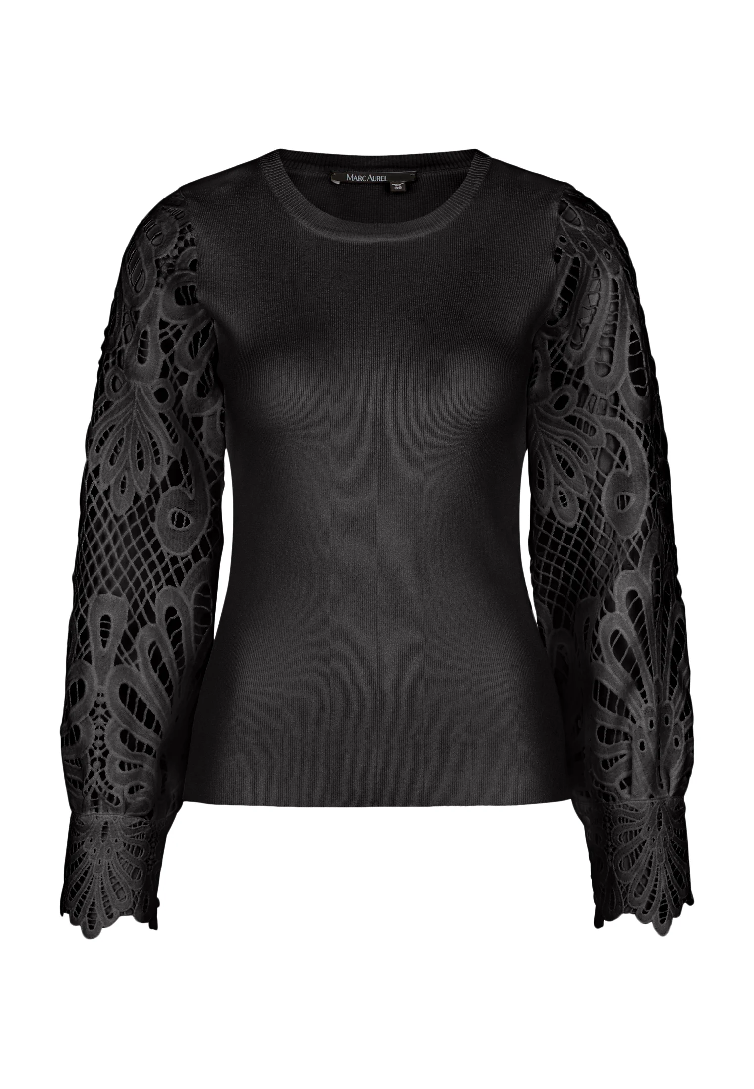 Bild von Pullover mit Spitzenärmeln