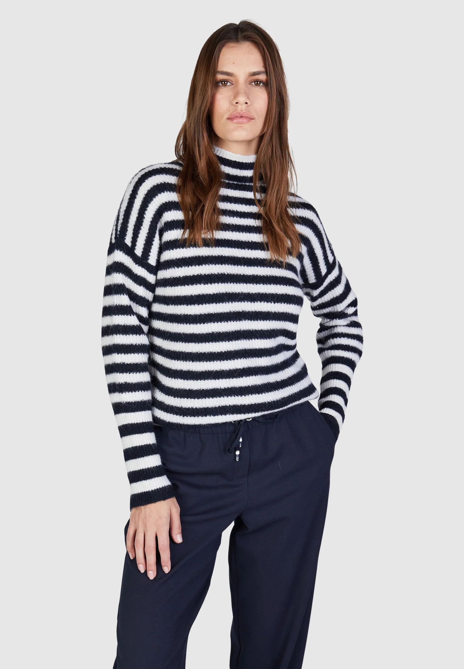 Bild von Ringelpullover mit Turtleneck