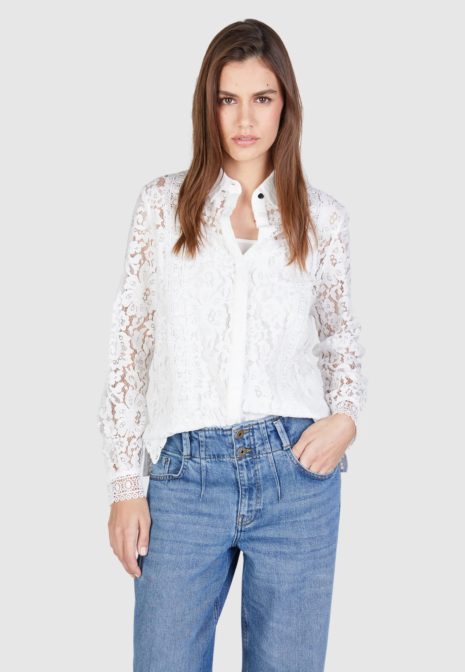 Bild von MARC AUREL Spitzenbluse mit Unterziehtop