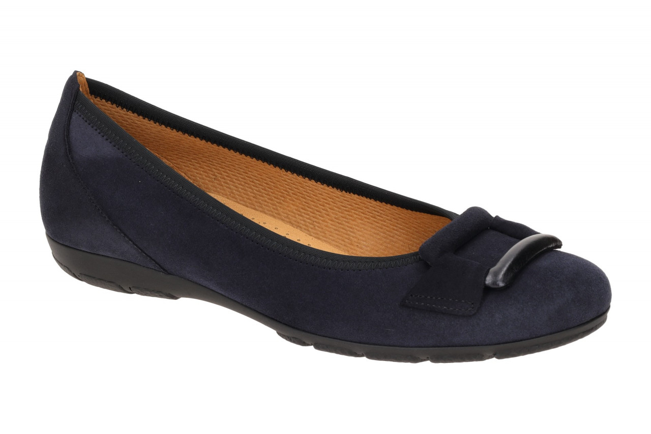 Bild von Gabor 54.166.16 dunkel-blau - Ballerina - Halbschuhe - Slipper f?r Damen