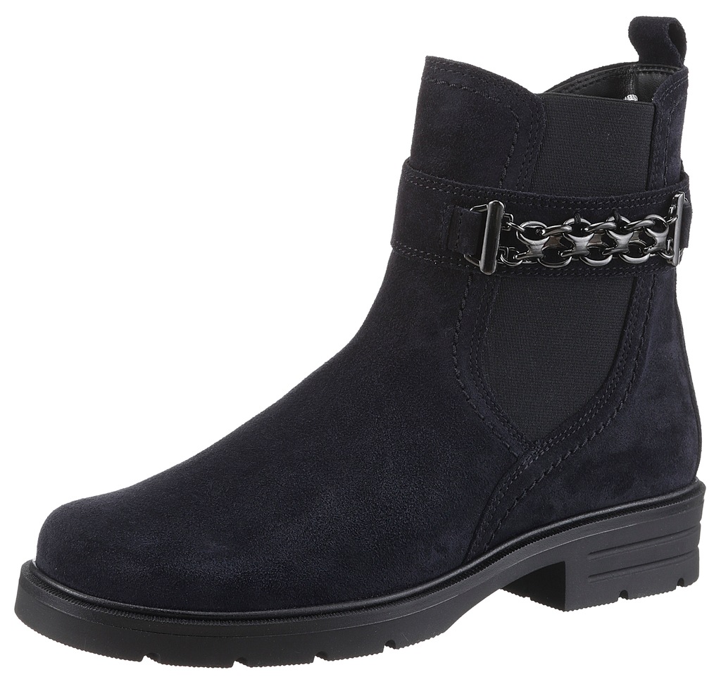Bild von Gabor Chelseaboots, Blockabsatz, Herbstmode, Stiefelette mit Zierkette am Schaft