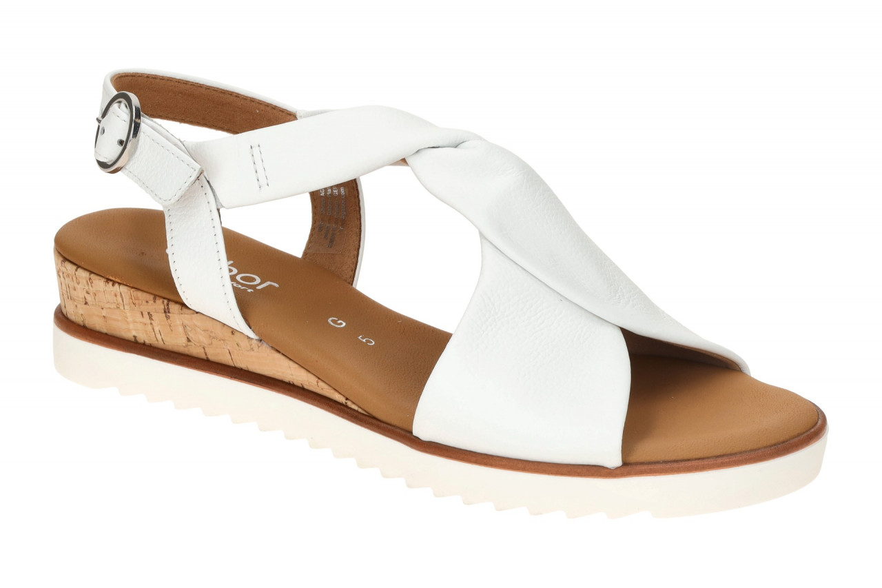 Bild von GABOR Sandalen G-weite 62.751 Weiß 50 Weiss Leder für Damen - 40,5