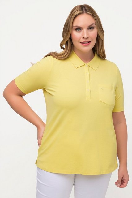 Bild von Große Größen Poloshirt, Damen, gelb, Größe: 46/48, Baumwolle, Ulla Popken