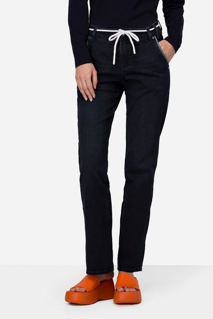 Bild von Große Größen Bootcut-Jeans Tina, Damen, blau, Größe: 46, Baumwolle, LAURASON