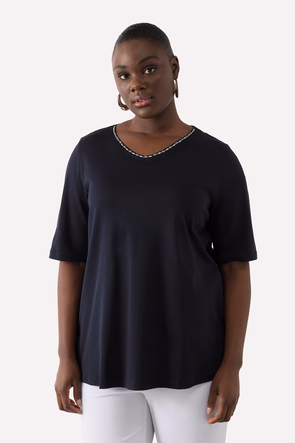 Bild von Große Größen T-Shirt, Damen, blau, Größe: 50/52, Baumwolle, Ulla Popken