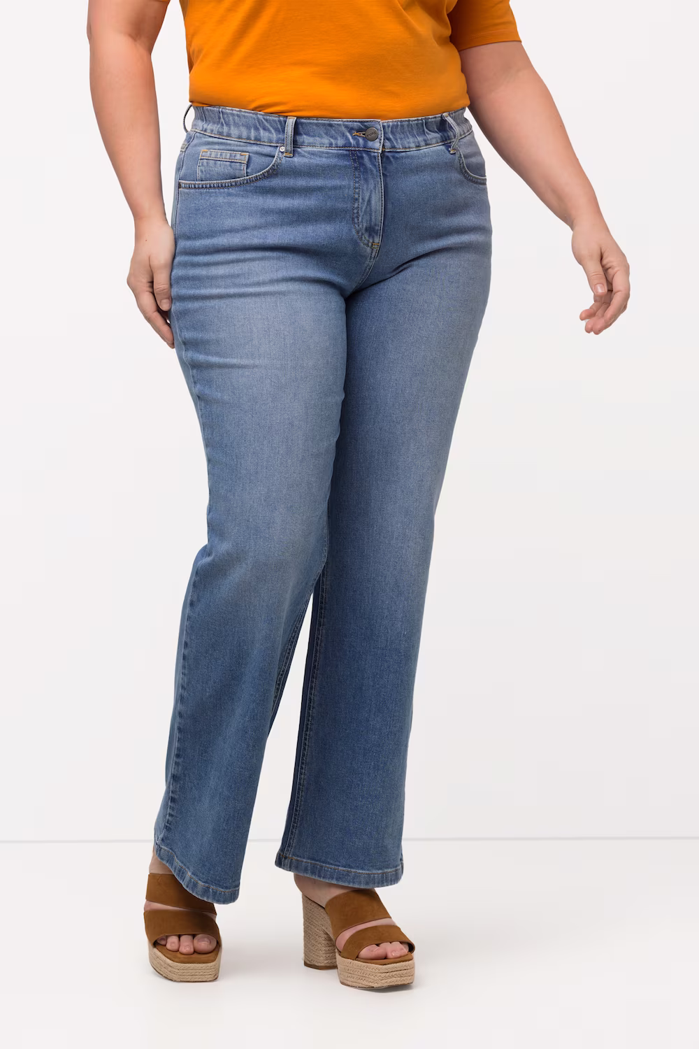 Bild von Große Größen Marlenejeans Mary, Damen, blau, Größe: 24, Baumwolle, Ulla Popken