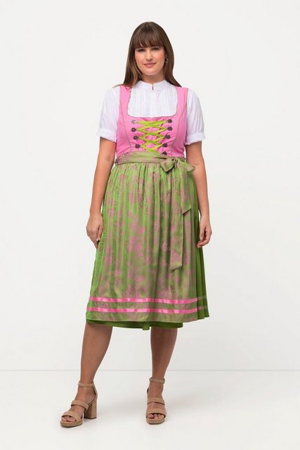 Bild von Große Größen Dirndl, Damen, rosa, Größe: 46, Polyester/Viskose/Baumwolle, Ulla Popken