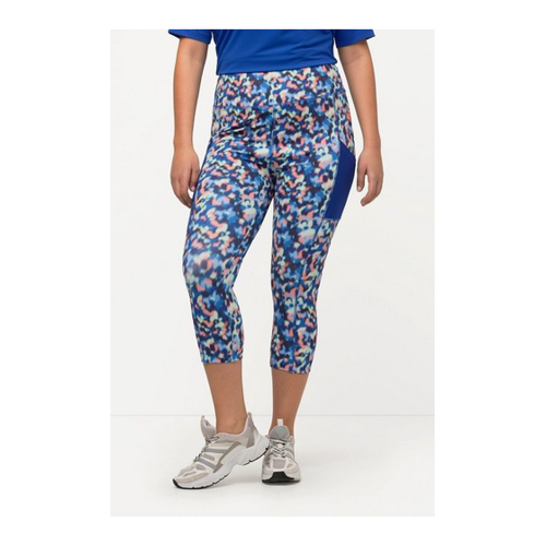 Bild von Ulla Popken Lederimitathose 3/4-Leggings High Waist schnelltrocknend recycelt