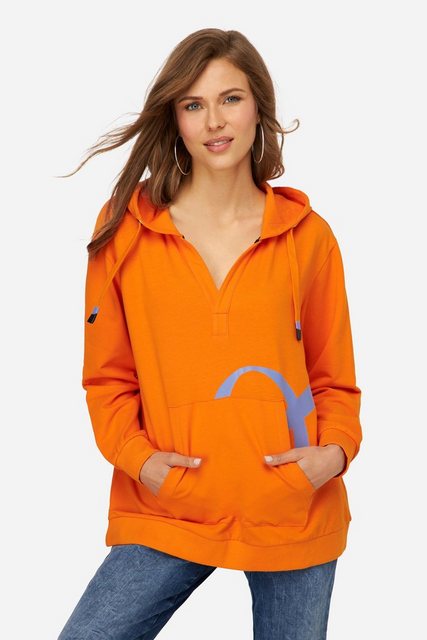 Bild von Laurasøn Sweatshirt Hoodie Buchstaben-Print Kapuze Langarm OEKO-TEX