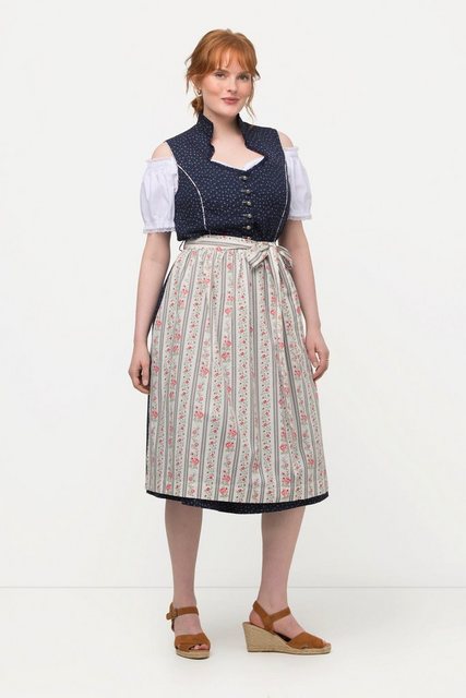 Bild von Große Größen Dirndl, Damen, blau, Größe: 48, Baumwolle, Ulla Popken
