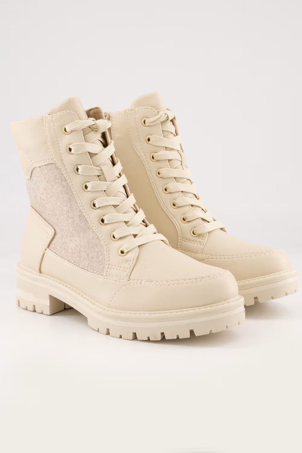 Bild von Große Größen Boots, Damen, beige, Größe: 39, Polyester/Synthetische Fasern/Sonstige, Ulla Popken