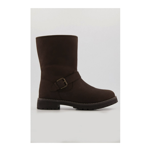 Bild von Leder-Boots mit Kunstfellbesatz