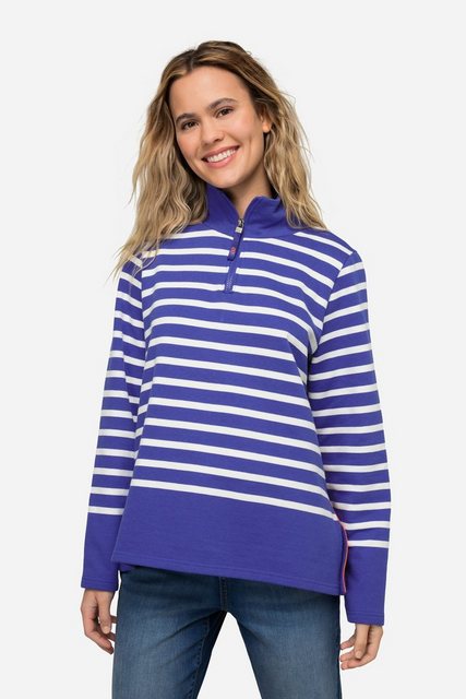 Bild von Große Größen Sweatshirt, Damen, blau, Größe: S, Baumwolle/Polyester, LAURASON