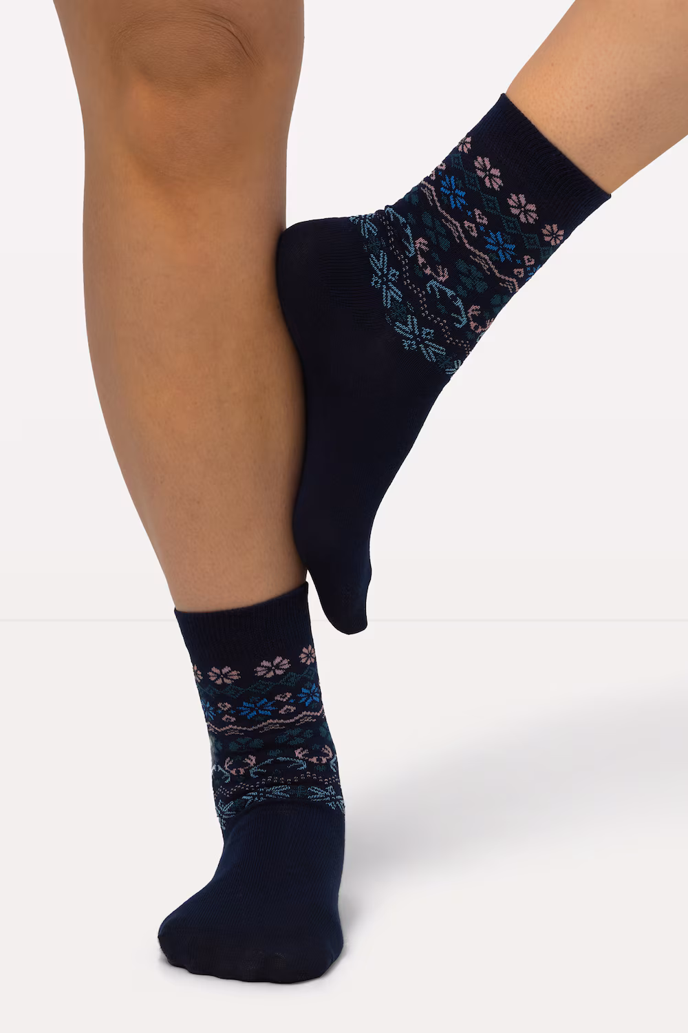 Bild von Große Größen Strümpfe, Damen, blau, Größe: 35-38, Baumwolle/Synthetische Fasern, Ulla Popken