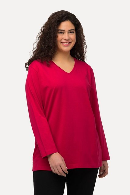 Bild von Große Größen Shirt, Damen, rot, Größe: 66/68, Baumwolle, Ulla Popken