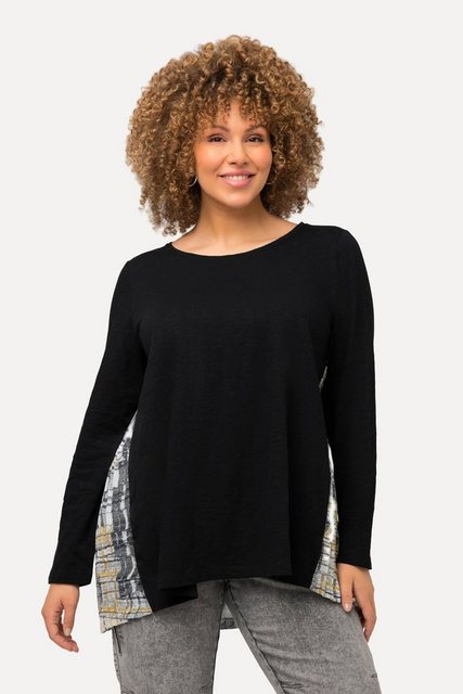 Bild von Große Größen Shirt, Damen, schwarz, Größe: 42/44, Polyester/Baumwolle, Ulla Popken
