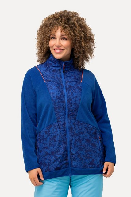 Bild von Große Größen Fleecejacke, Damen, blau, Größe: 46/48, Polyester, Ulla Popken