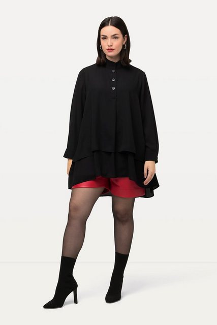 Bild von Große Größen Tunika, Damen, schwarz, Größe: 46/48, Polyester, Ulla Popken