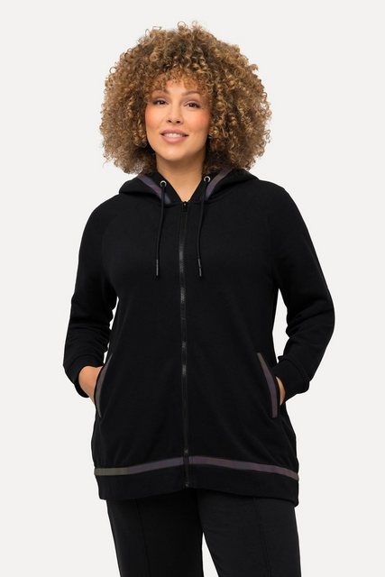 Bild von Grosse Grössen Hoodie, Damen, schwarz, Größe: 50/52, Baumwolle/Polyester, Ulla Popken