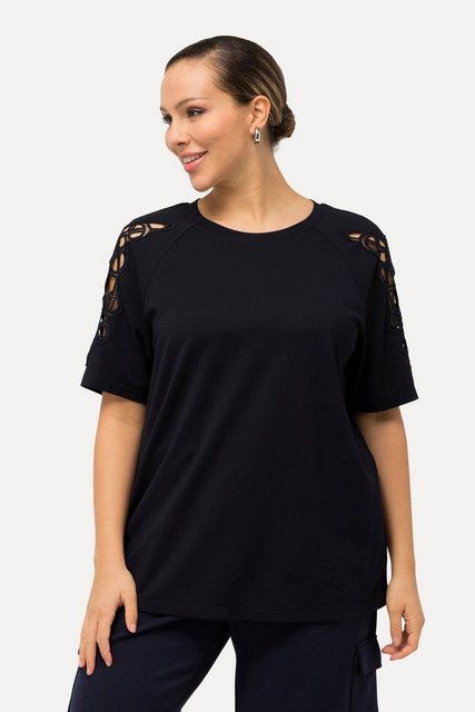 Bild von Große Größen Sweatshirt, Damen, blau, Größe: 46/48, Polyester/Viskose/Synthetische Fasern, Ulla Popken