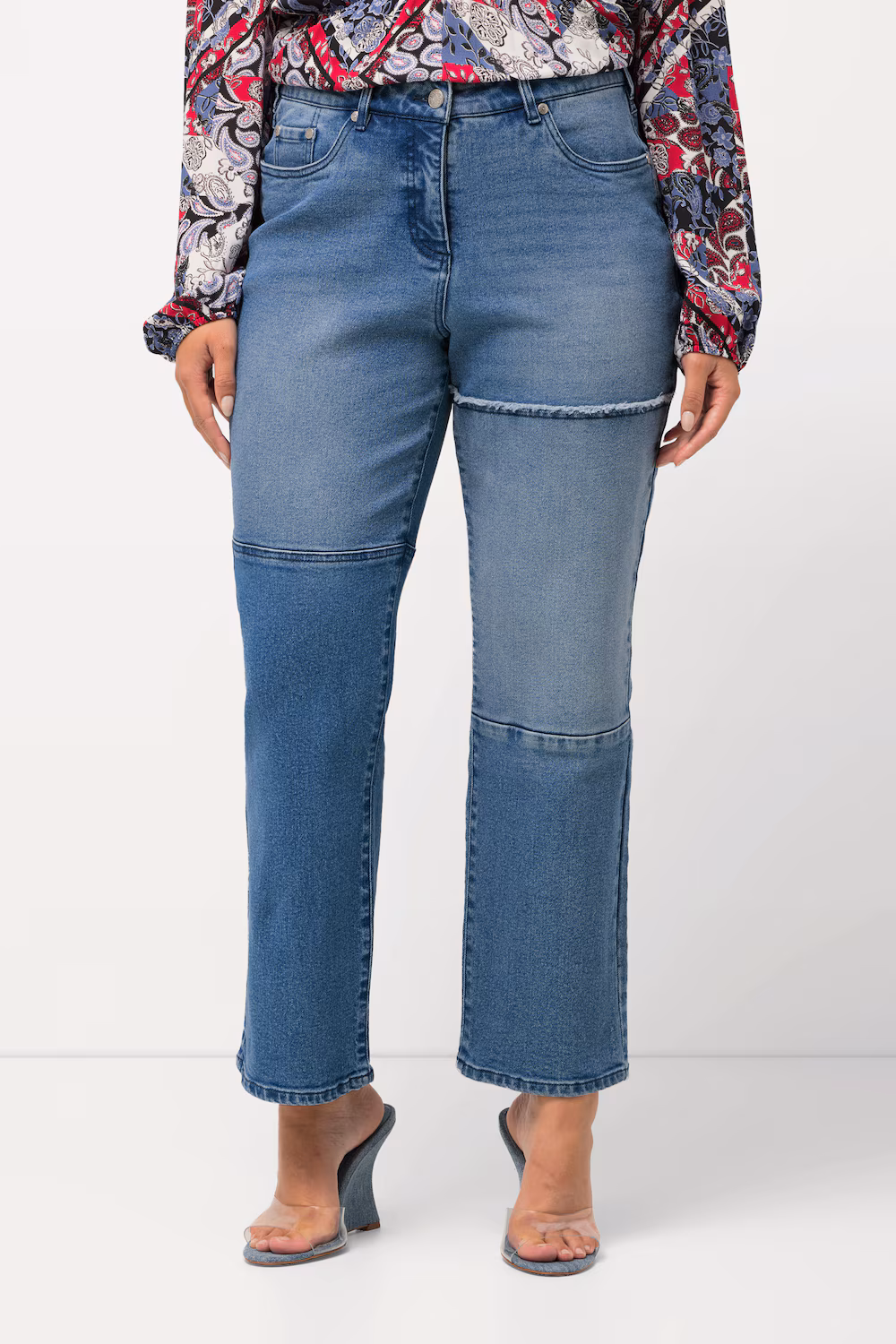 Bild von Große Größen Jeans Mandy, Damen, blau, Größe: 58, Baumwolle, Ulla Popken