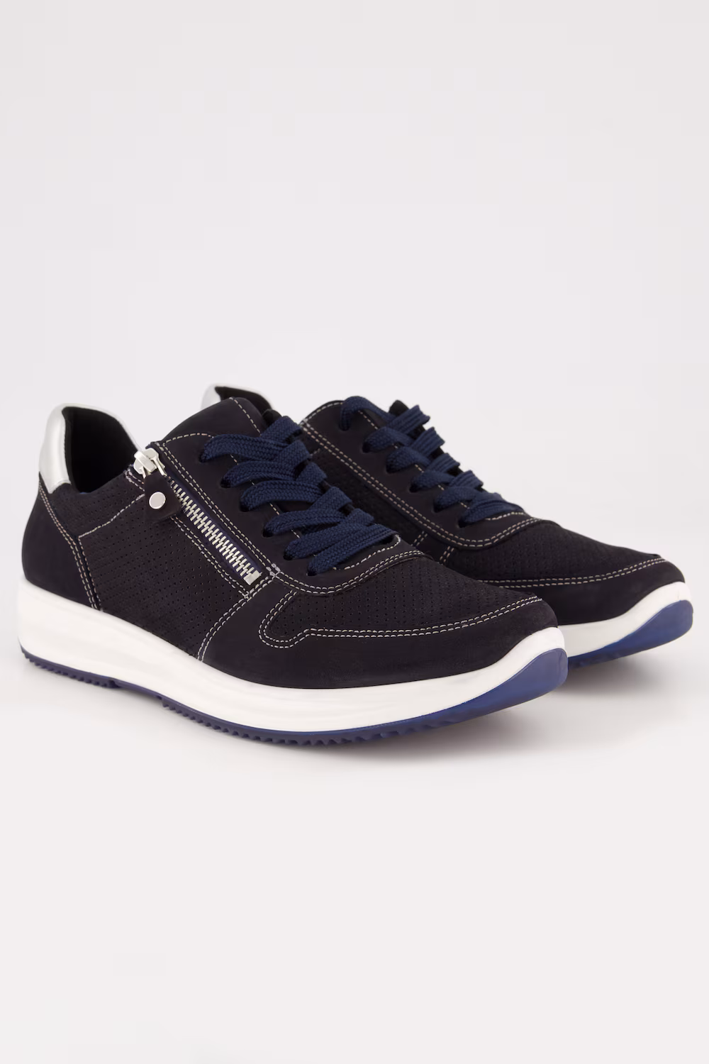 Bild von Große Größen Ara Leder-Sneaker, Damen, blau, Größe: 42, Sonstige/Leder, Ulla Popken