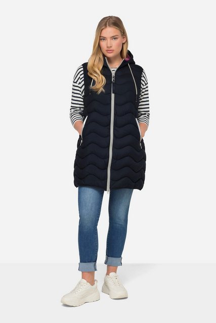 Bild von Große Größen Steppweste, Damen, blau, Größe: M, Polyester/Synthetische Fasern, LAURASON