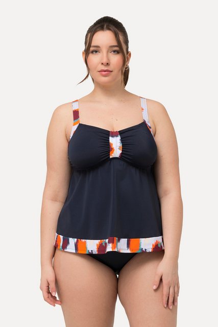 Bild von Grosse Grössen Tankini, Damen, blau, Größe: 52, Synthetische Fasern/Elasthan, Ulla Popken
