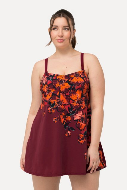 Bild von Große Größen Badekleid, Damen, rot, Größe: 56, Synthetische Fasern/Elasthan, Ulla Popken