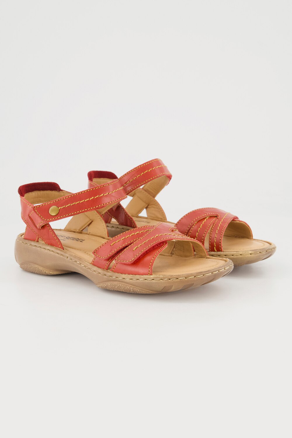 Bild von Große Größen Leder-Sandaletten, Damen, rot, Größe: 41, Leder, Ulla Popken