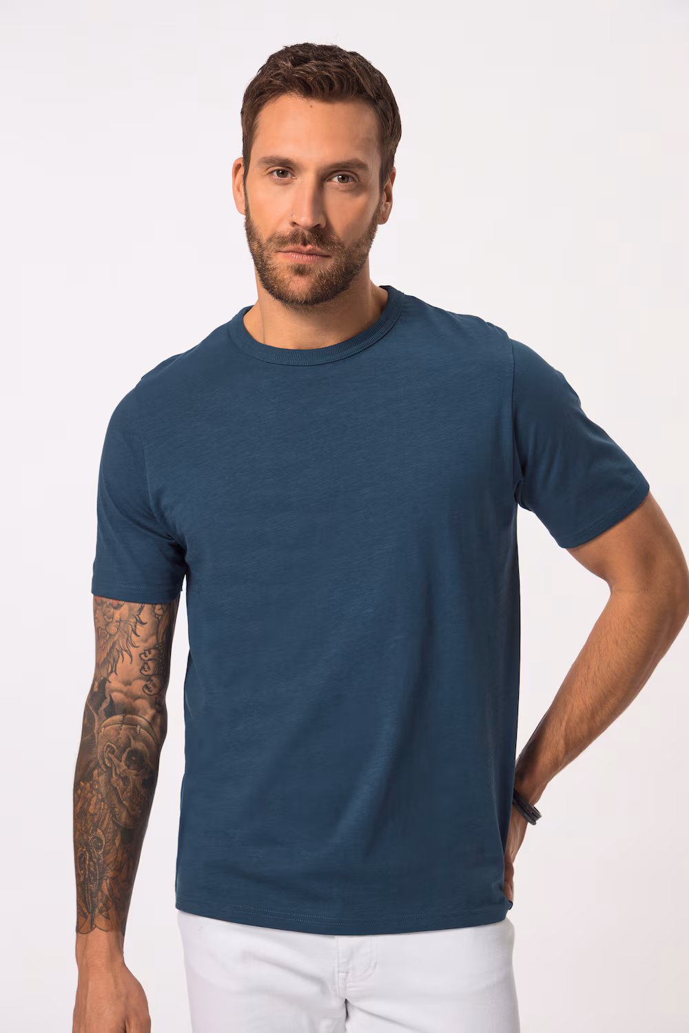 Bild von Große Größen JP AWARE T-Shirt, Herren, blau, Größe: 7XL, Baumwolle, JP-Aware