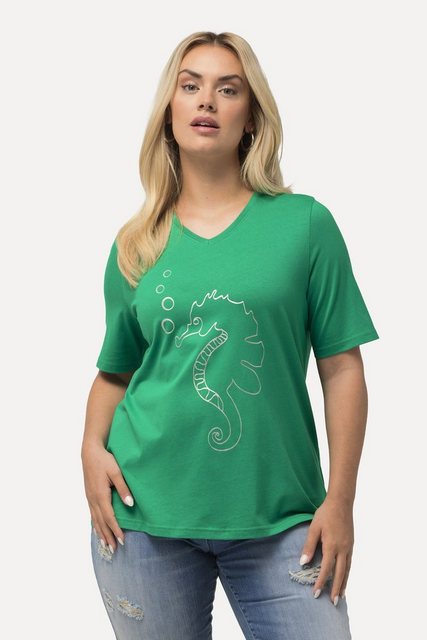 Bild von Große Größen T-Shirt, Damen, grün, Größe: 50/52, Baumwolle, Ulla Popken