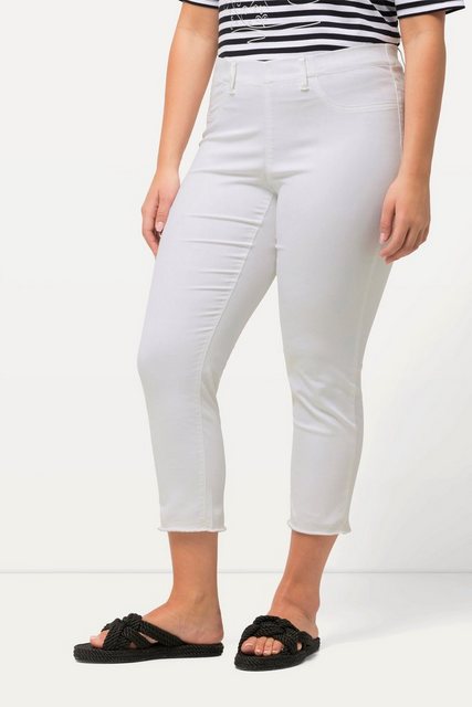 Bild von Große Größen 7/8-Hose Sienna, Damen, weiß, Größe: 52, Baumwolle/Polyester, Ulla Popken