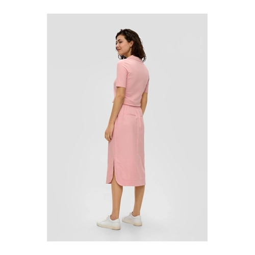 Bild von Midi-Rock mit Elastikbund in Rosa