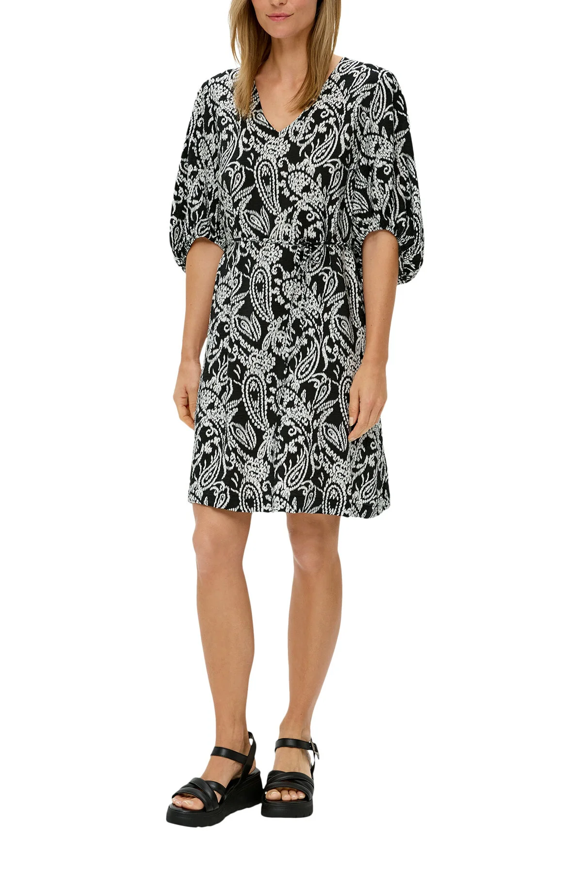 Bild von S.Oliver Kurzes Kleid mit V-Ausschnitt (2144544) schwarz