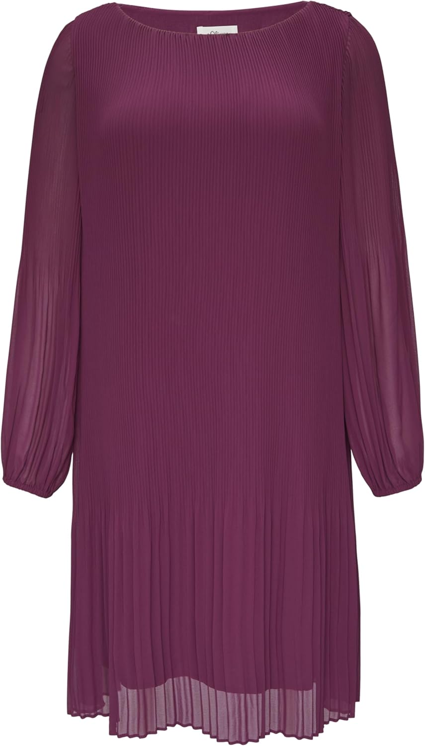 Bild von s.Oliver BLACK LABEL Damen 2154213 Plissee Kleid, 4639, 36
