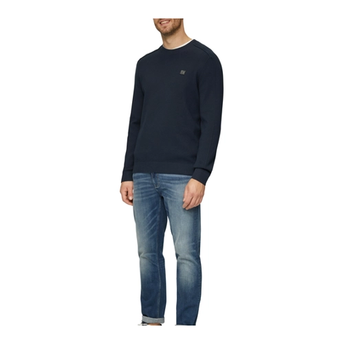 Bild von s.Oliver Herren Strickpullover mit Raglanärmeln in Blau