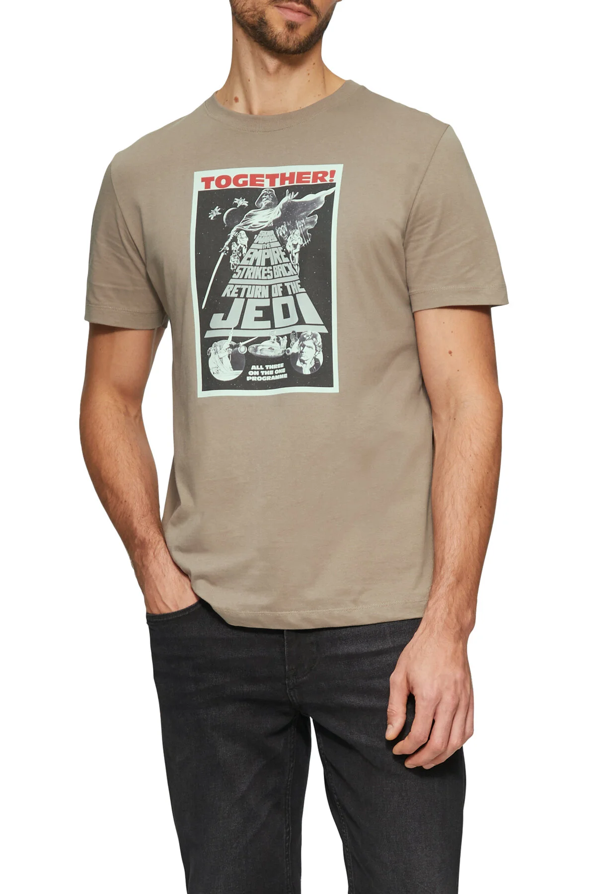 Bild von s.Oliver Star Wars Casual Crew-neck-trikot – Aufdruck für Herren - S