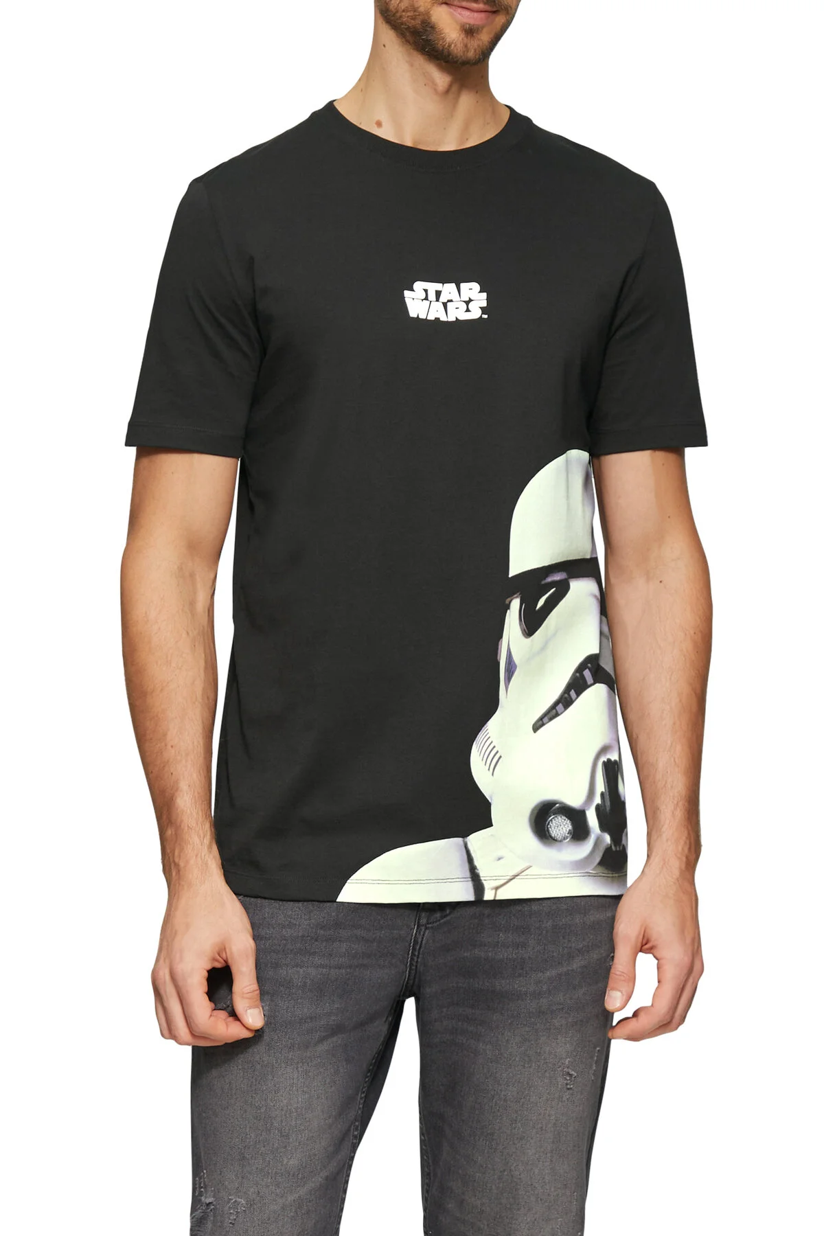 Bild von s.Oliver Star Wars Casual Crew-neck-trikot – Aufdruck für Herren - XL