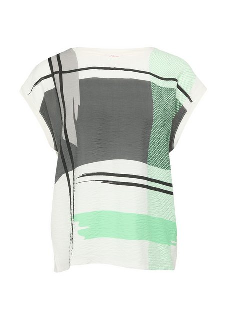 Bild von s.Oliver T-Shirt, Kappärmel, für Damen, weiß, 40
