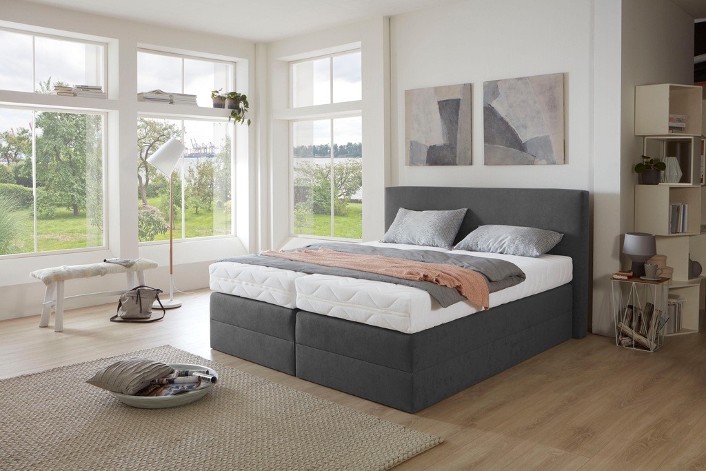 Bild von Westfalia Schlafkomfort Boxspringbett, wahlweise mit Kaltschaum-Topper und versch. Matratzenarten/Härtegraden