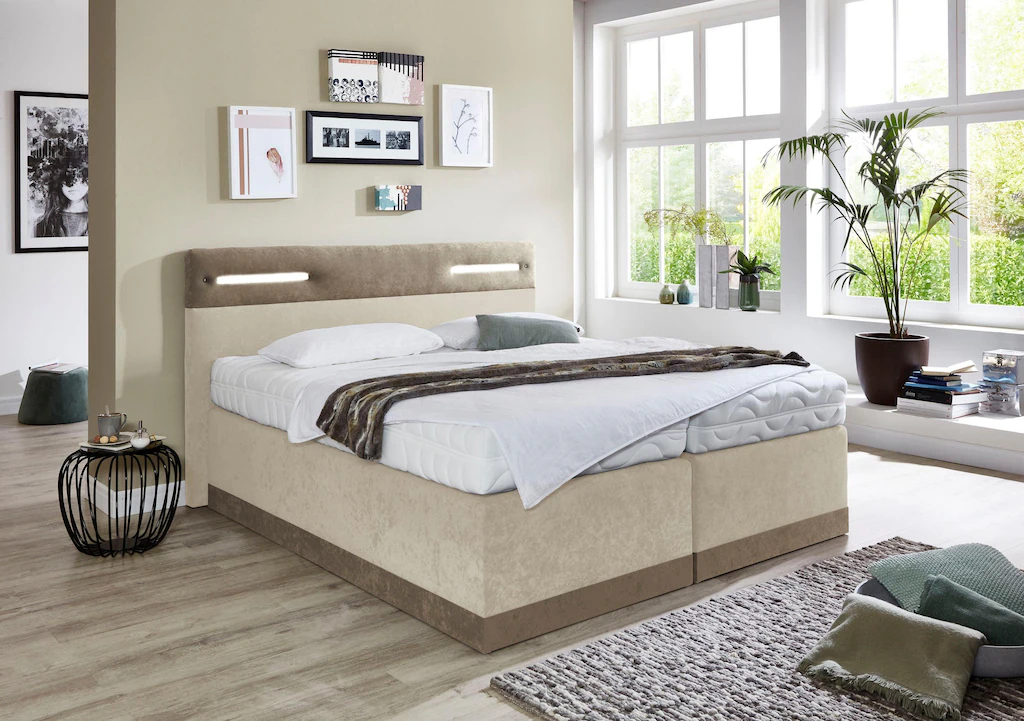 Bild von Westfalia Schlafkomfort Boxspringbett, mit LED-Beleuchtung