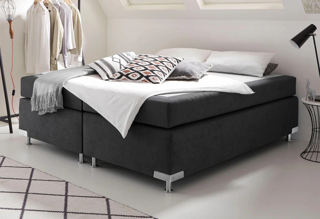 Bild von Westfalia Schlafkomfort Boxspringbett "Holland", ohne Kopfteil, frei im Raum stellbar