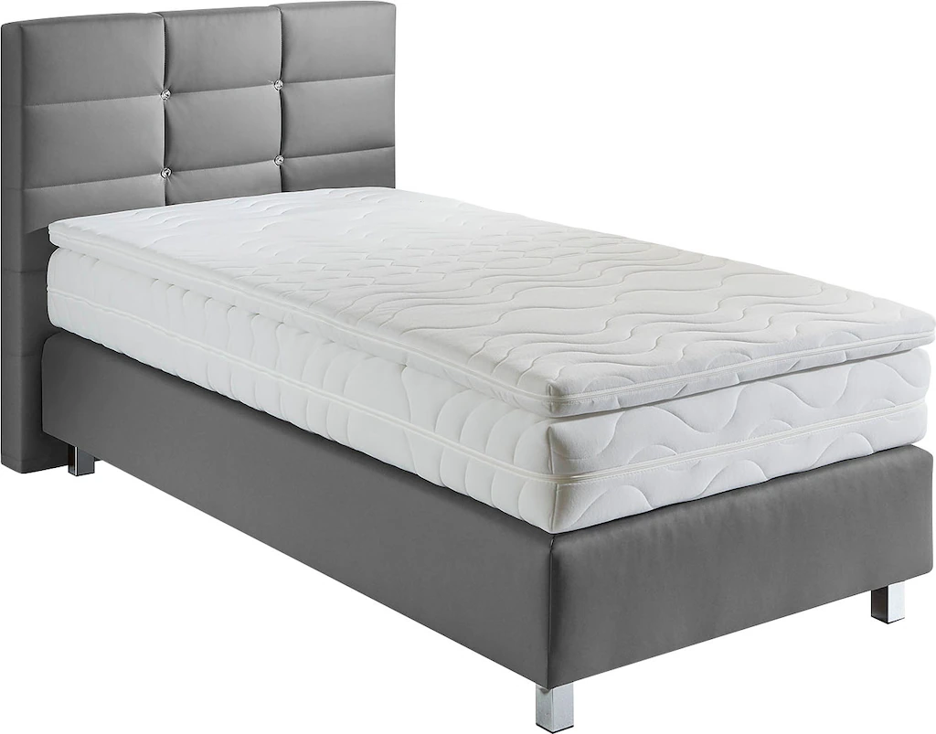 Bild von Westfalia Schlafkomfort Boxspringbett, mit Knöpfen in Kristalloptik, wahlweise mit Topper