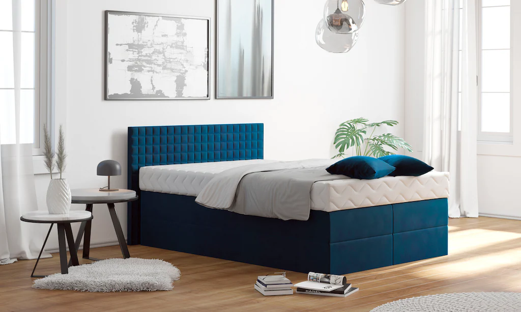 Bild von Westfalia Schlafkomfort Boxspringbett, mit Zierkissen, wahlweise mit Topper