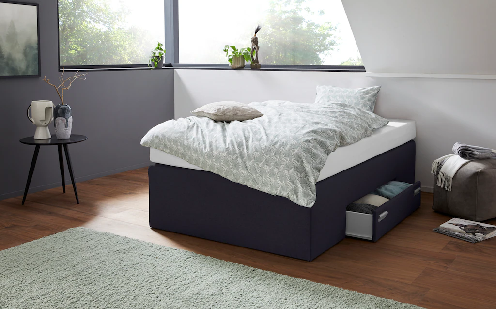 Bild von Westfalia Schlafkomfort Boxspringbett, mit integrierter Schublade, frei im Raum stellbar
