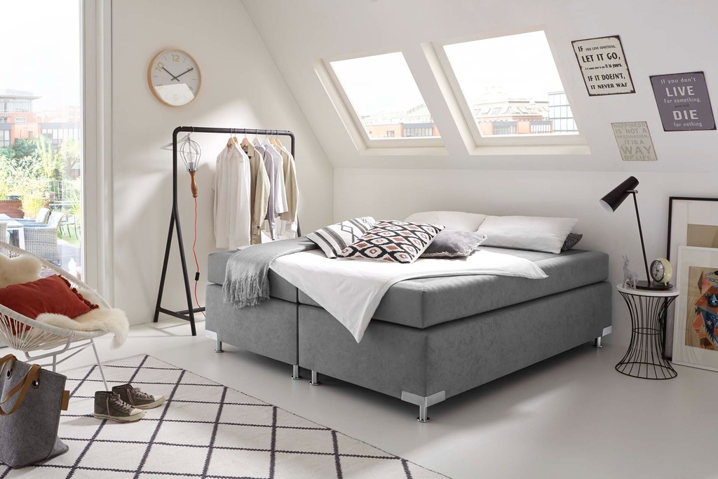 Bild von Westfalia Schlafkomfort Boxspringbett "Holland", ohne Kopfteil, frei im Raum stellbar