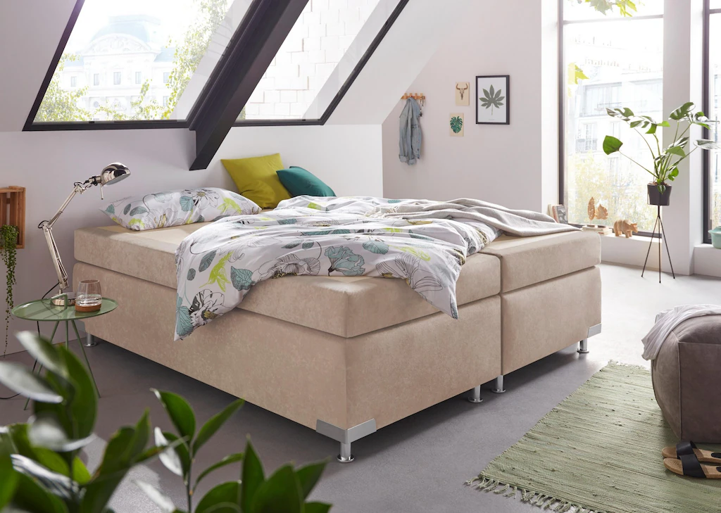 Bild von Westfalia Schlafkomfort Boxspringbett "Holland", ohne Kopfteil, frei im Raum stellbar