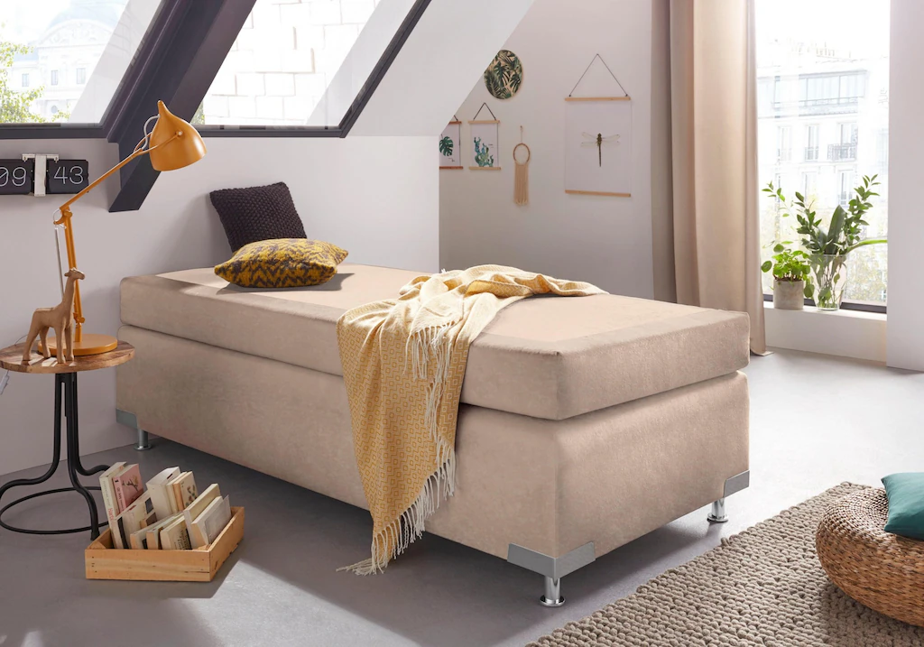 Bild von Westfalia Schlafkomfort Boxspringbett "Holland", ohne Kopfteil, frei im Raum stellbar